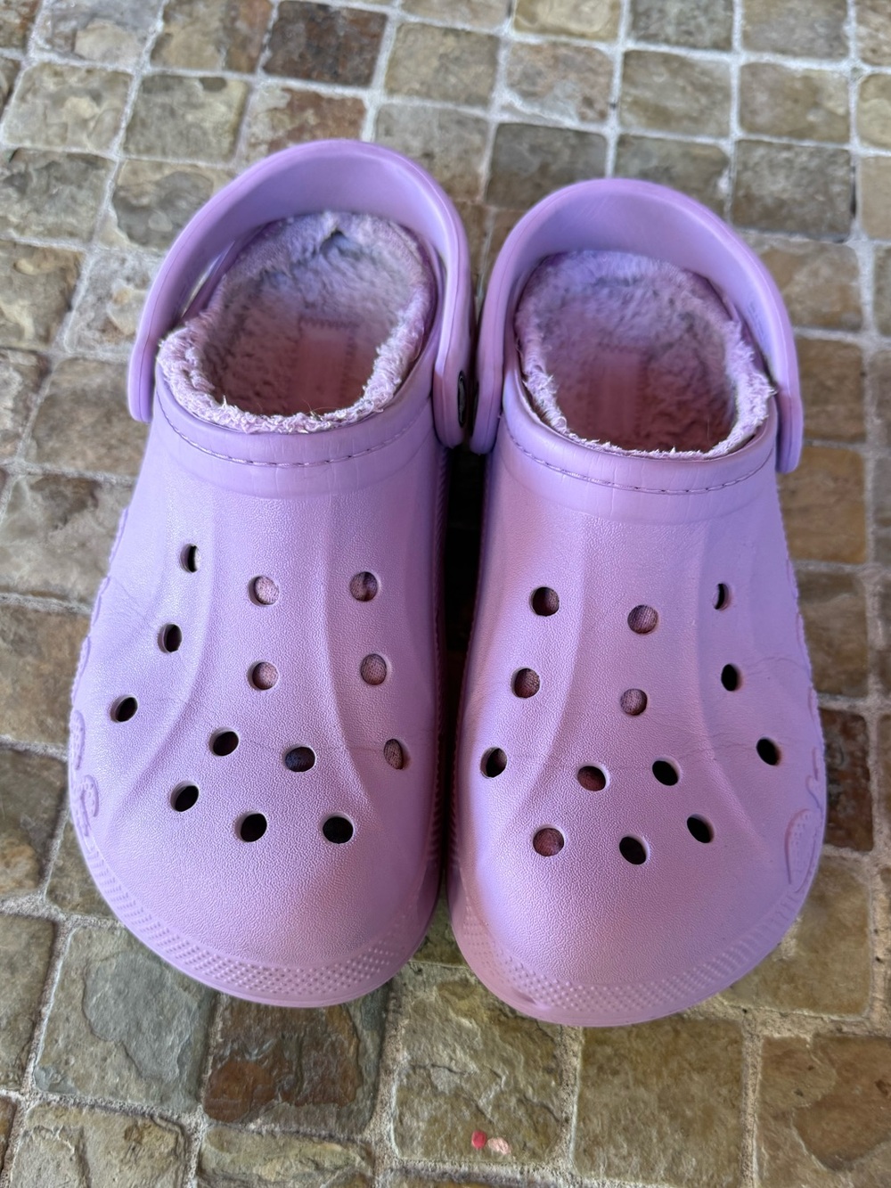 Purple lined crocs - Picture 3 of 9